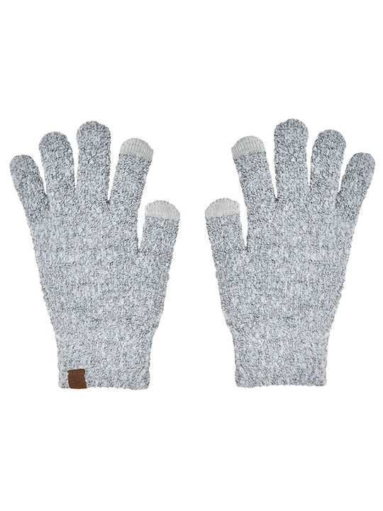 Stamion Women's Knitted Touch Gloves Light Grey