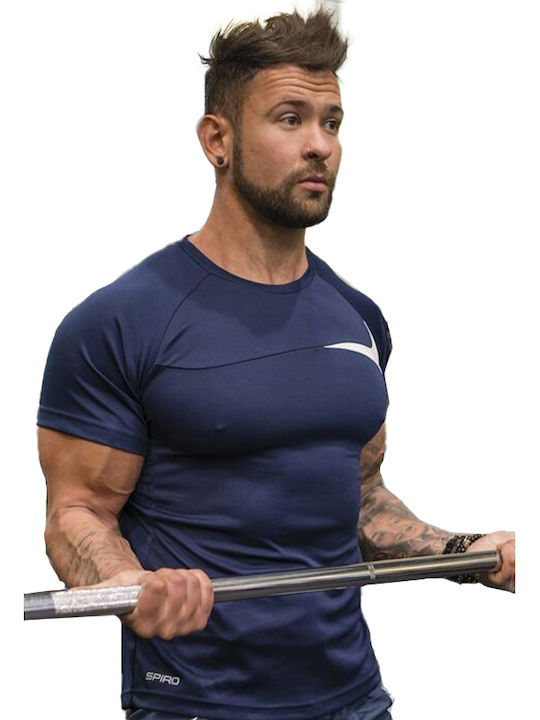 Result Men's Short Sleeve Promotional T-Shirt Navy/White.