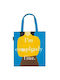 Out of Print Shopping Bag Blue