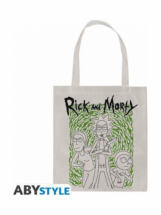 Abysse Rick And Morty Τσάντα για Ψώνια σε Μπεζ χρώμα