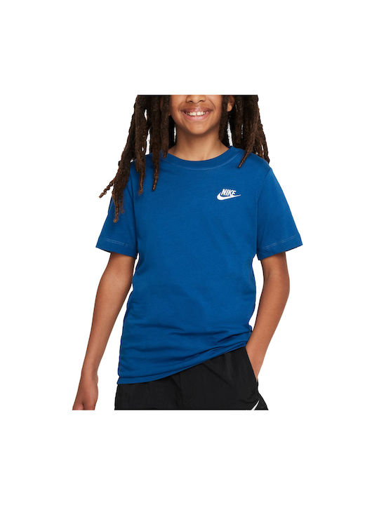 Nike Tricou Copii Curtea Albastru