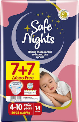 Babylino Pantaloni de scutec Safe Nights pentru 20-35 kgkg 14buc