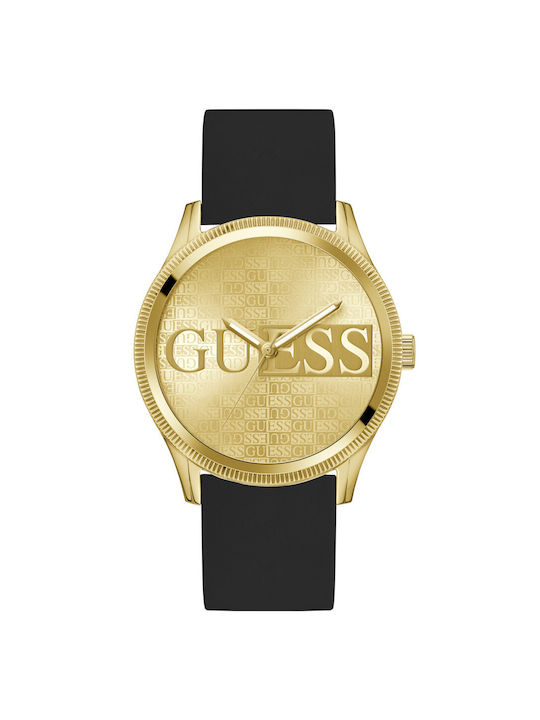 Guess Uhr Batterie mit Schwarz Metallarmband