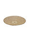 Decostar Decorative Plate White Made of Wicker Material 40x40cm