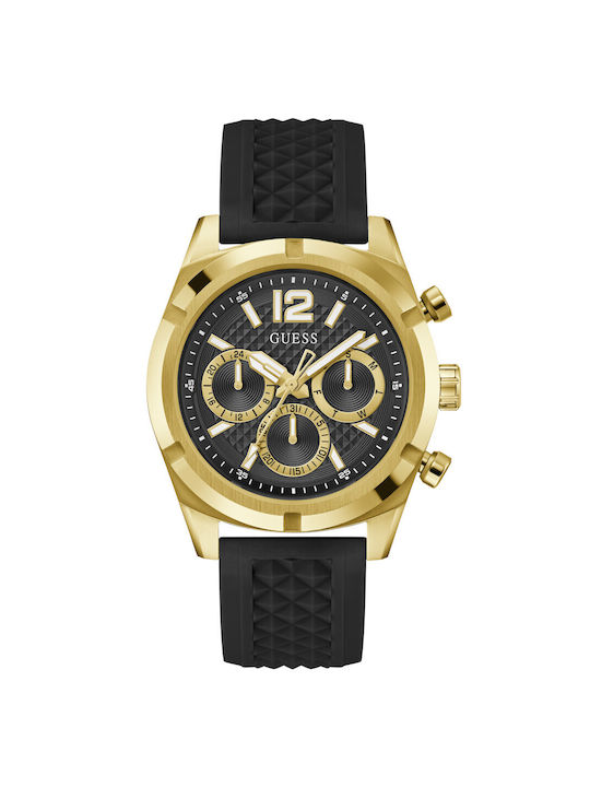 Guess Watch Battery with Black Rubber Strap