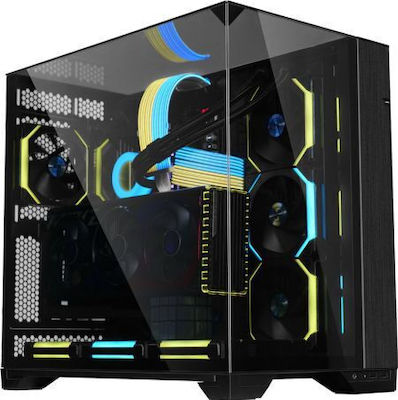 Lian Li O11 Vision Gaming Midi Tower Computer Case with Window Panel Black