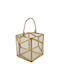 Decostar Glass Lantern Transparent 12x12x9cm