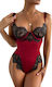 La Lolita Amsterdam Demi Sexy Bodysuit Burgundy