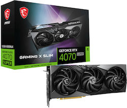 MSI GeForce RTX 4070 Super 12GB GDDR6X Gaming X Slim Placă Grafică (912-V513-619 V513-619R)