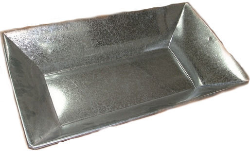 Traditionelle Wanne 82 X 47.5 X 15cm Galvanisiert 28116 28116 Teigwanne aus Kunststoff