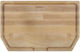 Sanitec Νο1 Schneidebrett Hölzernes Braun 43.5x30.5cm 1Stück
