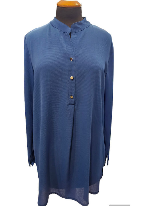 Women's Long Sleeve Shirt Blue