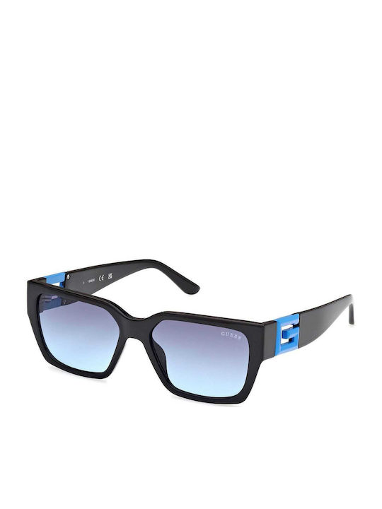 Guess Women's Sunglasses with Black Plastic Frame and Blue Gradient Lens GU7916 92W