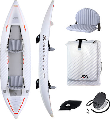 Aqua Marina Halve 398 Ultra 15692 Φουσκωτό Kayak Θαλάσσης 2 Ατόμων Λευκό