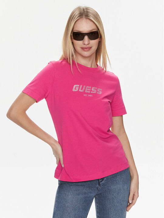 Guess Гуника Тениска Pink