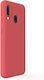 Lemontti Soft Slim Umschlag Rückseite Silikon Rot (Galaxy A20e)