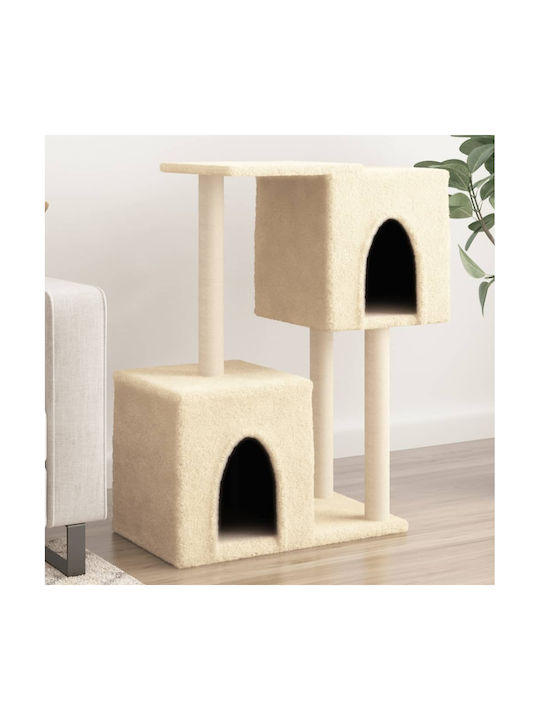 vidaXL Scratching Post Cat Trees Beige 74x35x86cm