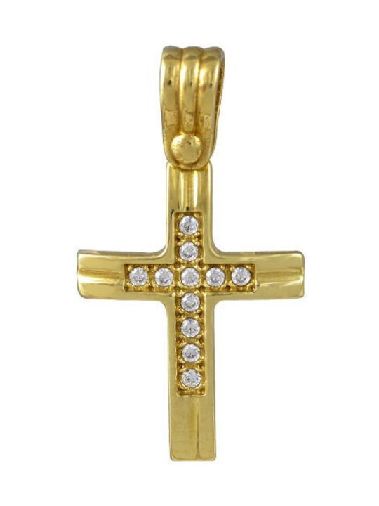 Damen Gold Kreuz 14K