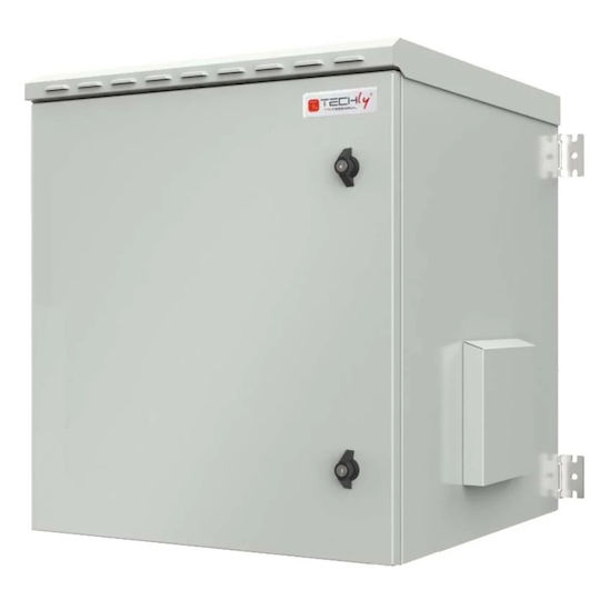 Techly I-CASE IP55-960 Монтиран на стена Кабинет Rack 9U 54.3x60x60см Сив