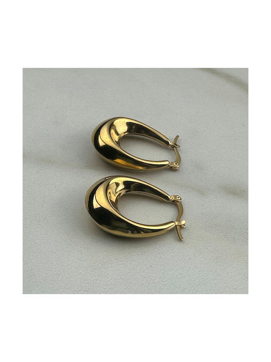 Vicirello Earrings made of Steel Gold Plated