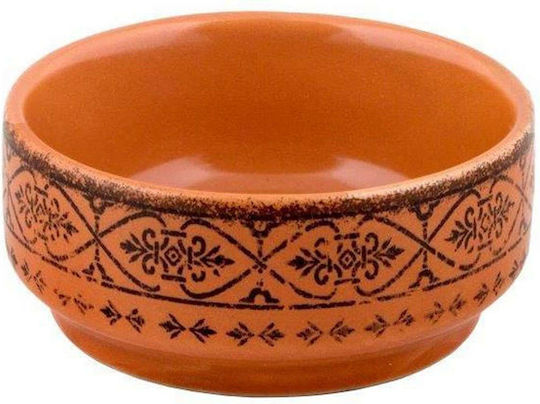Max Home Servierschüssel Rund Keramik Orange mit Durchmesser 6.5cm