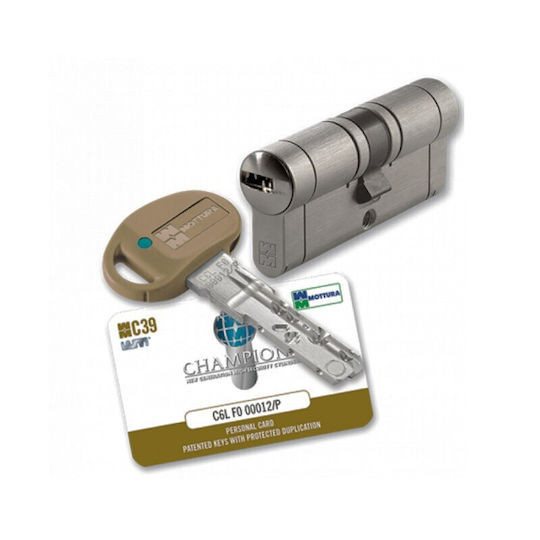 Mottura Lock Cylinder Security 62mm (31-31) Silver