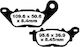 Aspira Motorcycle Brake Pads for Yamaha Crypton