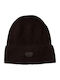 Beanie Ανδρικός Σκούφος Πλεκτός σε Μαύρο χρώμα
