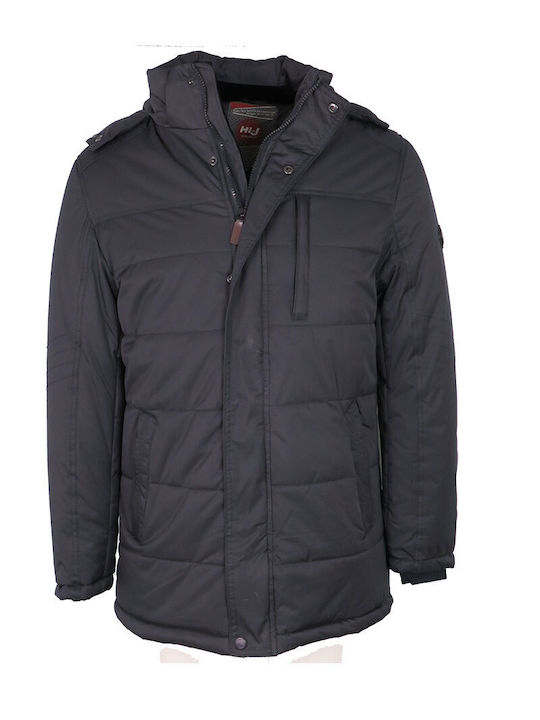 Privato Herren Winter Jacke Lässig Μπλε