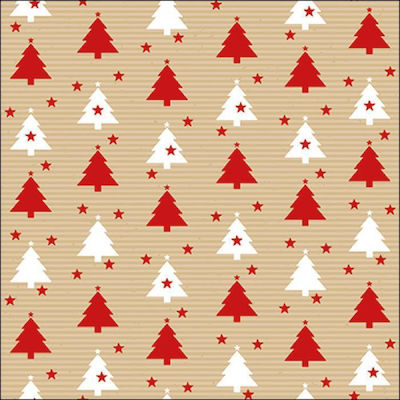 Party Napkins Red 33x33cm. 1pcs