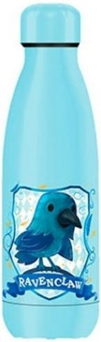 Harry Potter Stainless Steel Kids Water Bottle Harry Potter with Screw-on Non Spill Cap Light Blue 350ml