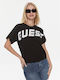 Guess Damen T-Shirt Black