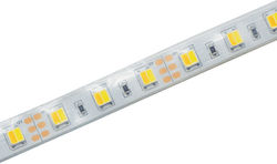 Aca Wasserdicht LED Streifen Versorgung 12V mit Warm zu kühlem Weiß Licht Länge 1m und 60 LED pro Meter SMD5025