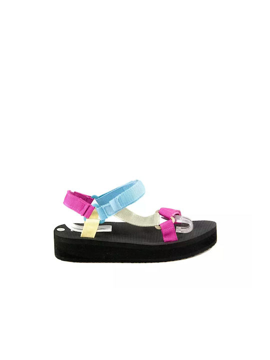 Lovetti Flatforms Sporty Women's Sandals Multicolour