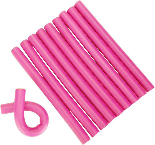 Kingmer Haarwickler Biegsam 16mm in Rosa Farbe 10Stück