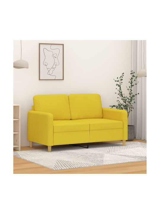 Cu două locuri Canapea Galben deschis 138x77x80cm.