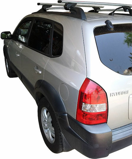 Nordrive 120cm. for Cars with Factory Bars (with Roof Rack Legs and Lock) Silver