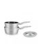 Royalty Line Pots Set of Aluminum with Non-stick Coating Grey 3pcs
