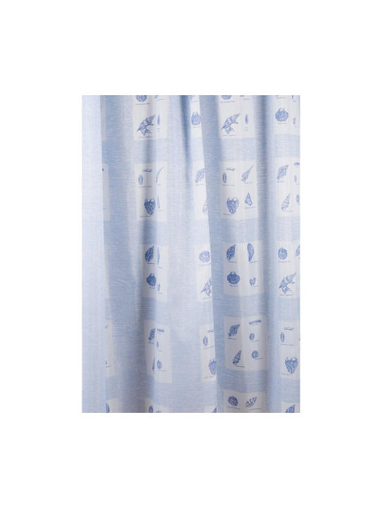 Borea Shower Curtain Fabric 240x180cm White-Seal