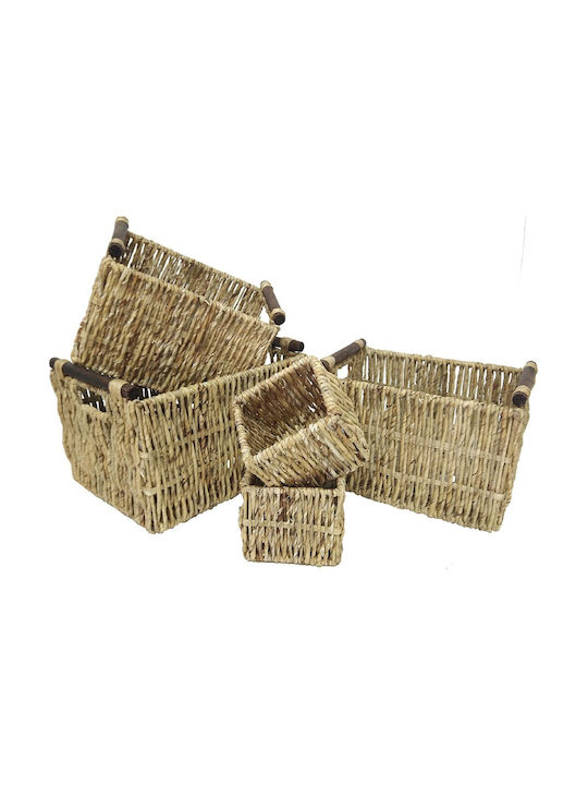 Eurocasa Set of Wooden Laundry Baskets