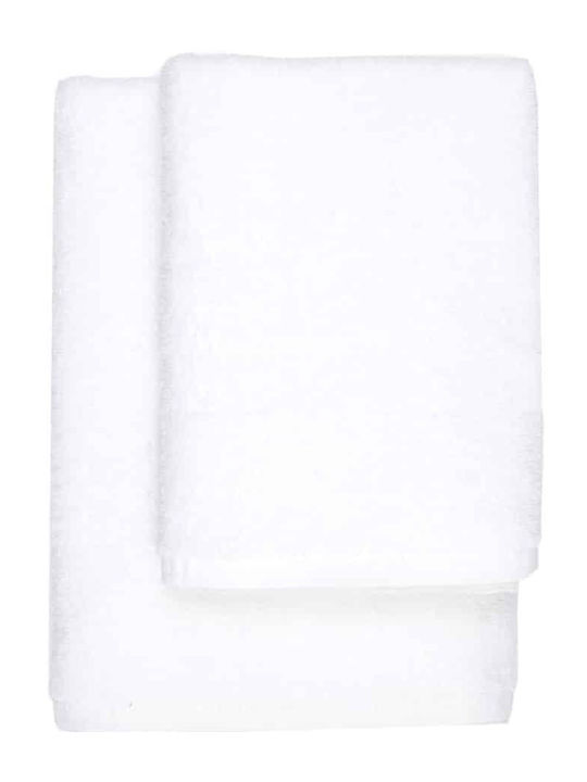 Sidirela Πετσέτα Σώματος 70x140εκ. Λευκή Βάρους 530gr/m²