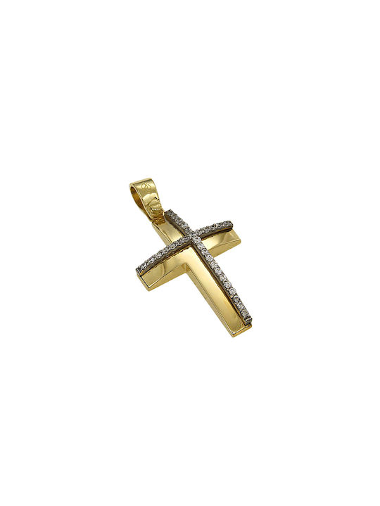 Dimiourgiko Vildiridis Women's Gold Cross 14K