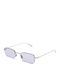 Gast Astro Damen Sonnenbrille mit Silber Metall Gestell und Silber Spiegel Linse AS03