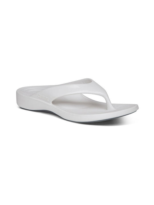 Aetrex Frauen Flip Flops in Weiß Farbe