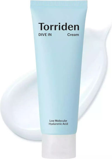 Torriden DIVE-IN Low Molecular Ενυδατική Κρέμα Προσώπου με Υαλουρονικό Οξύ & Centella Asiatica 80ml
