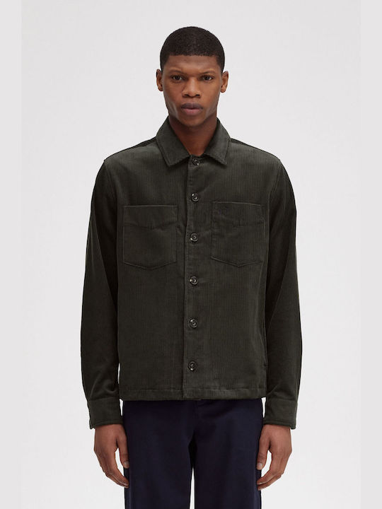 Fred Perry Herrenhemd Overshirt Grün