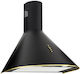 Akpo WK-4 Dandys GOLD Șemineu Hotă 60cm Negru