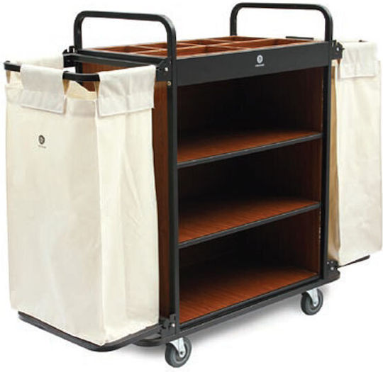 Delta Cleaning Cărucior Cameristă Hotelier Metalic cu Dimensiuni L136xW112xH47cm. 1buc