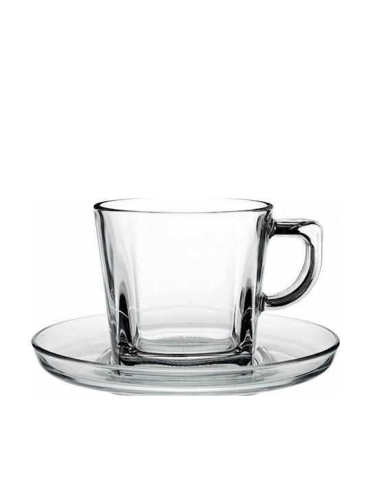 Espiel Carre Cup Cappuccino Glass Transparent 215ml