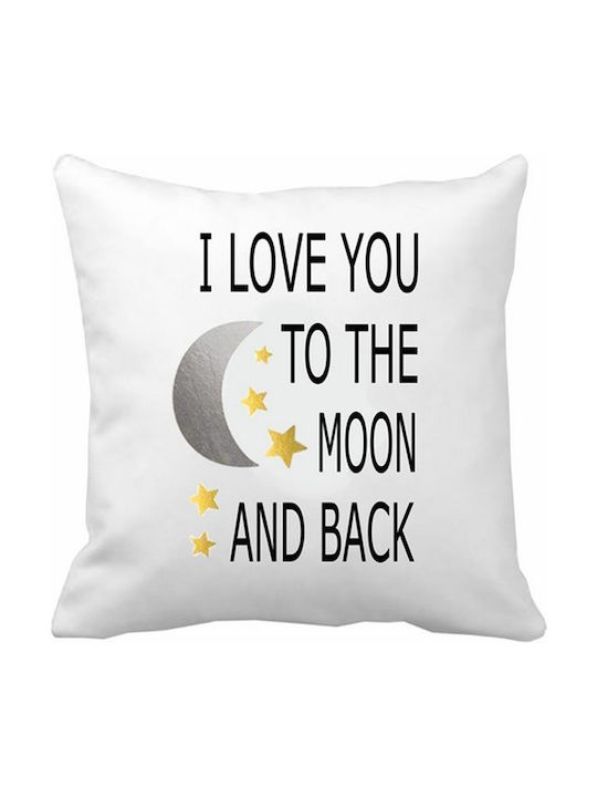 VOUR Μαξιλάρι Καναπέ Love You To The Moon And Back Πολυεστέρας 40x40εκ.